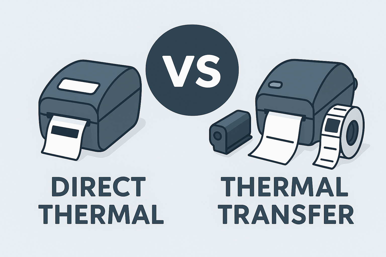 Termic direct vs transfer termic: care este diferența?