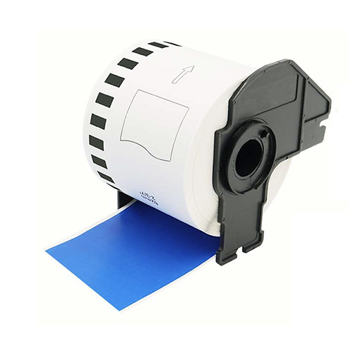 Etichete compatibile Brother DK-22205 albastre, 62mm x 30,48m