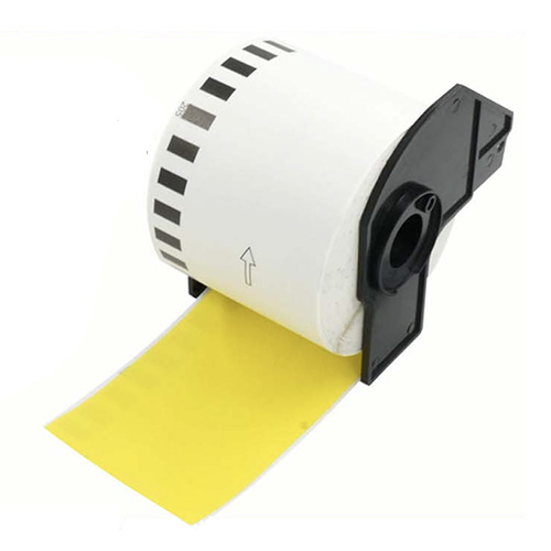 Etichete compatibile Brother DK-22205 galbene, 62mm x 30,48m