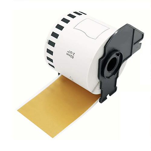 Etichete compatibile Brother DK-22205 aurii, 62mm x 30,48m