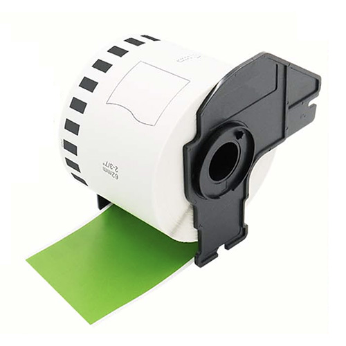 Etichete compatibile Brother DK-22205 verzi, 62mm x 30,48m