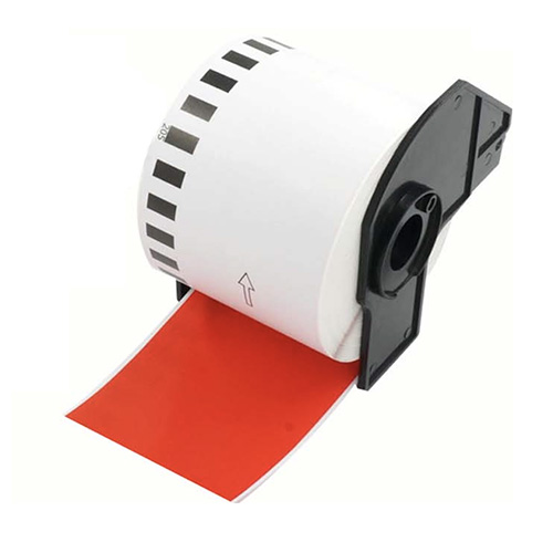 Etichete compatibile Brother DK-22205 roșii, 62mm x 30,48m