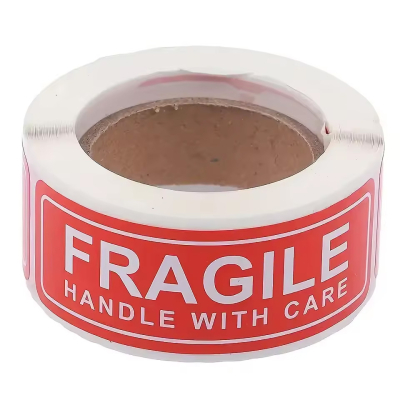 Waarschuwingsetichete Fragile