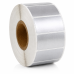 Etichete compatibile Zebra argintii, 51 x 25mm, plastic, 2580 etichete, transfer termic