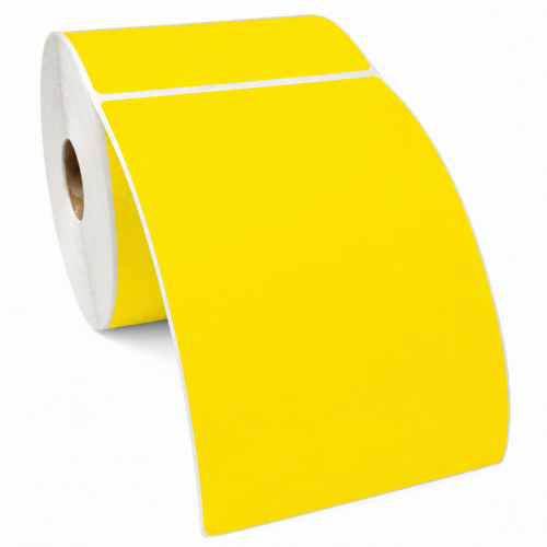 Etichete compatibile Zebra galbene, 102 x 210mm, 810 etichete